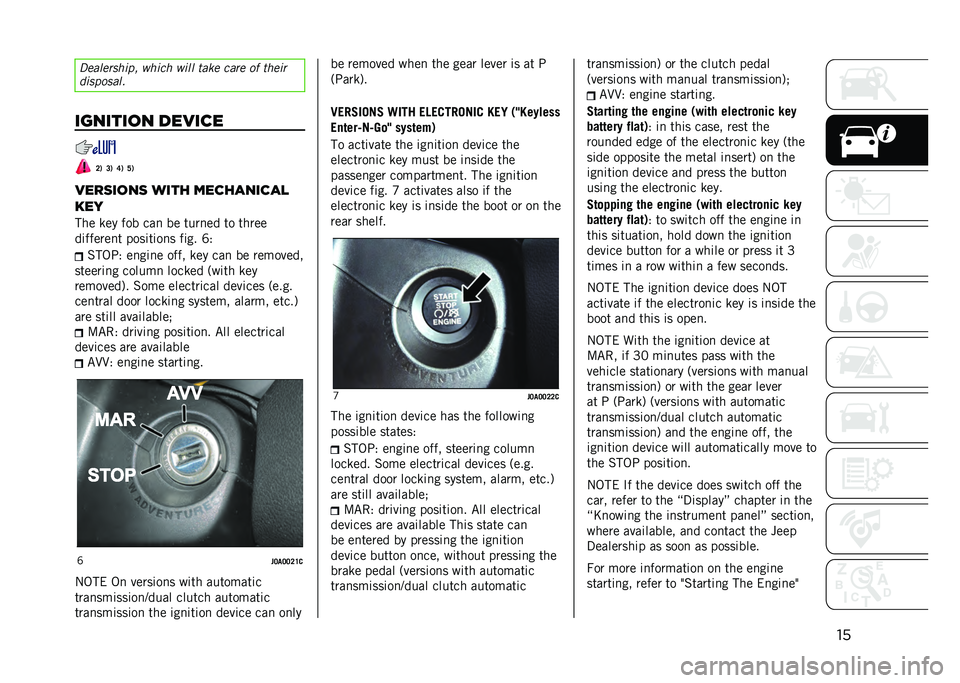 JEEP RENEGADE 2021  Owner handbook (in English) ���#�	���	������ ����� ���� �
���	 ����	 �� �
��	��
���������
�������� �����
� �7�* �8�* �;�* �?�*
����	����	 ���� ���
�����
��
��