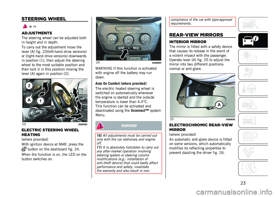JEEP RENEGADE 2021  Owner handbook (in English) ���	������� �����
�=�:�* �=�<�*
�����	������	
��� ������	�
� ����� ���
 �� ���)����� ����
�	�
 ���	��� ��
� �	�
 ������
�� �����