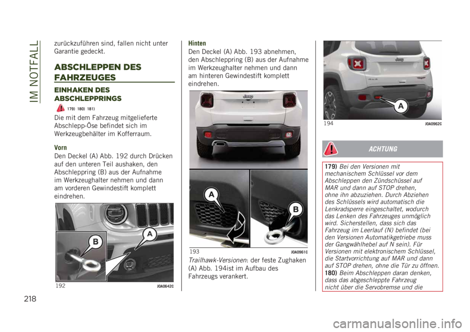 JEEP RENEGADE 2019  Betriebsanleitung (in German) ���/��1�9�-��&�)�)
$"*
� ������ ����
��� �	���� ������ ����
� �����
�*������� ��������
,!*-.)$66$& ’$*
/,.+1$%($*
$"&.,2$& ’$*
,!*-.)$66+&#