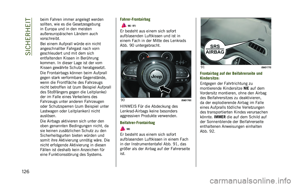 JEEP RENEGADE 2020  Betriebsanleitung (in German) ��
��K�4�.�(�4�.��-
���	 ���� ���
��� ����� �������� �%�����
�	������� �%�� ��	 ��� �*��	��� ��	������
�� �.����� ��� �� ��� ���