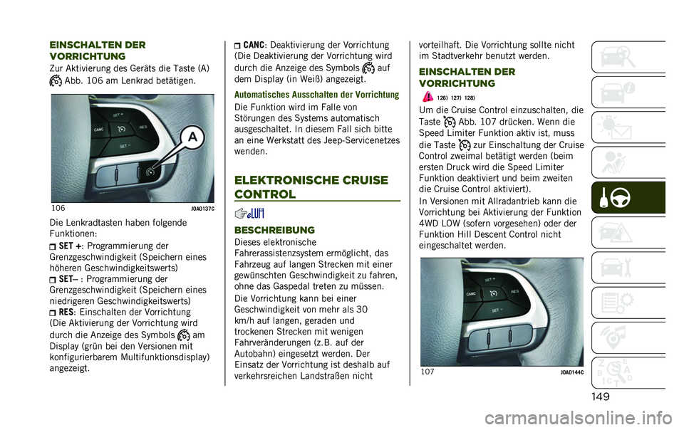 JEEP RENEGADE 2020  Betriebsanleitung (in German) ����������
�
��� ���
�����������	
�"�� �&����!������ ���	 �*�����	 ��� �-��	�� �:�&�;
�&��� �D�@�R �� �)������ ����������
�D�@�R
�