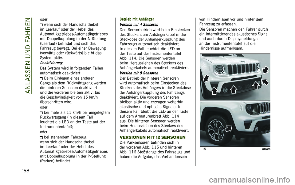 JEEP RENEGADE 2020  Betriebsanleitung (in German) ��&�1�)�&�
�
�.�1��C�1����&�4�(�.�1
��� ����
�%��� �	���
 ��� �4����	��
����
����
�� �)������� ���� ��� �4���� ���	
�&���������������