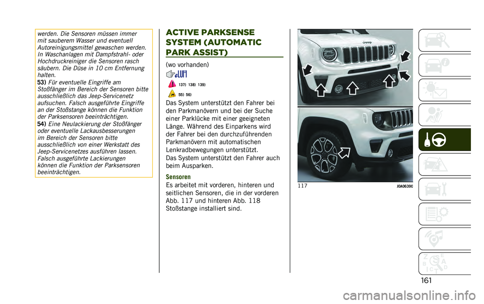 JEEP RENEGADE 2020  Betriebsanleitung (in German) ��	�� ��	���� ��� �����!�	�� �
�%���� ��
�
��	
�
�� ������	��
 ������	 ��� ���������
����!�	����������
����� ��� ������ � ��	�