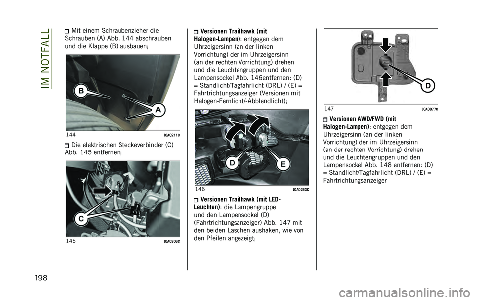 JEEP RENEGADE 2020  Betriebsanleitung (in German) ���/��1�9�-��&�)�)
��� �/�� ����� �
��
������� ���
�� ���
�
��
������ �:�&�; �&��� �D�O�O ���	��
������
��� ��� �6����� �:��; ���	�����