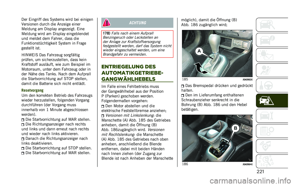 JEEP RENEGADE 2020  Betriebsanleitung (in German) ������ �.������� ���	 �
�,�	����	 �%��� ��� �������
�2���	����� �����
 ��� �&�� ���� �����
�/������ �� ���	����, ����� �����