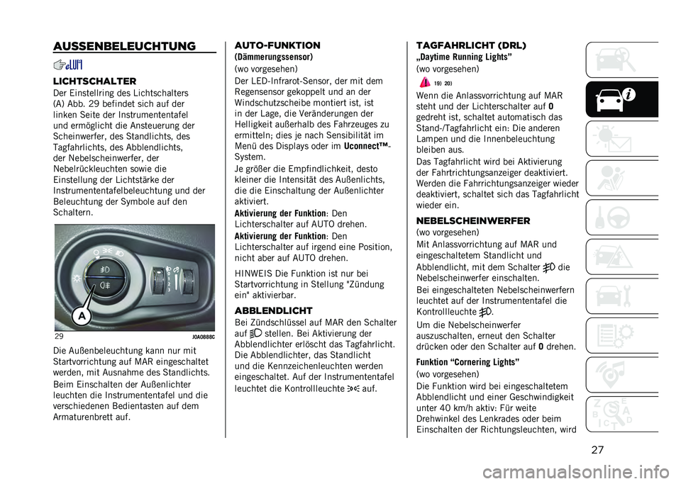 JEEP RENEGADE 2021  Betriebsanleitung (in German) ��
���������
��������	
�
���������
���
���
 �7��������
��� ��� �4������������
�
�A��B ���� �)�C �������� ���� ��
� ���

���