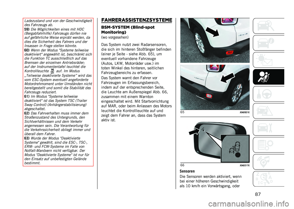 JEEP RENEGADE 2021  Betriebsanleitung (in German) ���%��	��+�
�����	 �
��	 �1�� �	�� �0��������	������
�	�� �,����+��
�� ��)�
�&�*�#
�(�� ��&����������� ����� ��� �8�(�<
�������)�!���