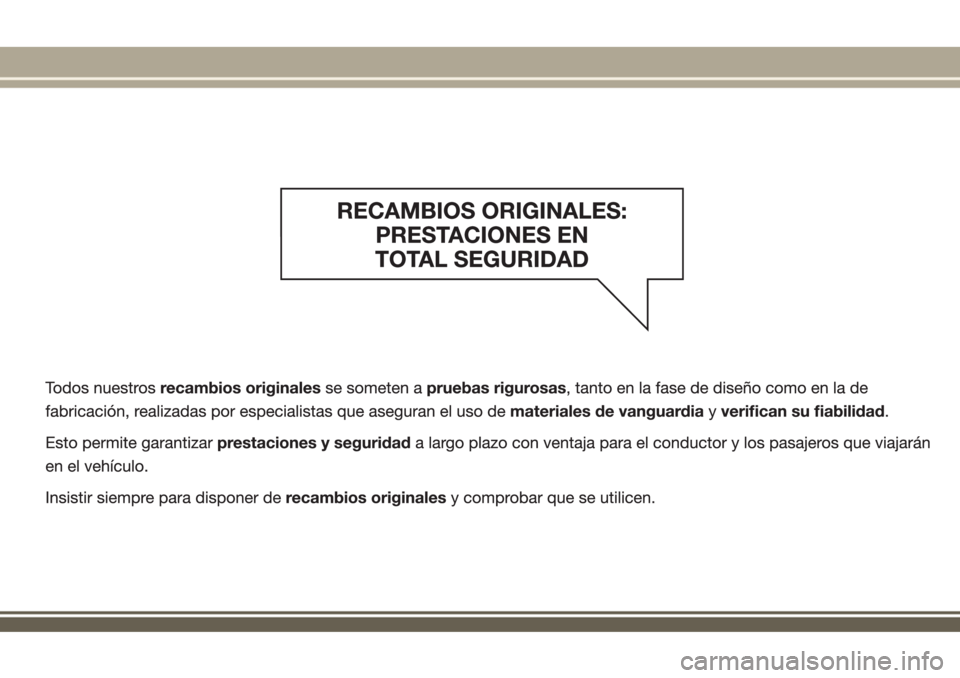 JEEP RENEGADE 2018  Manual de Empleo y Cuidado (in Spanish) 