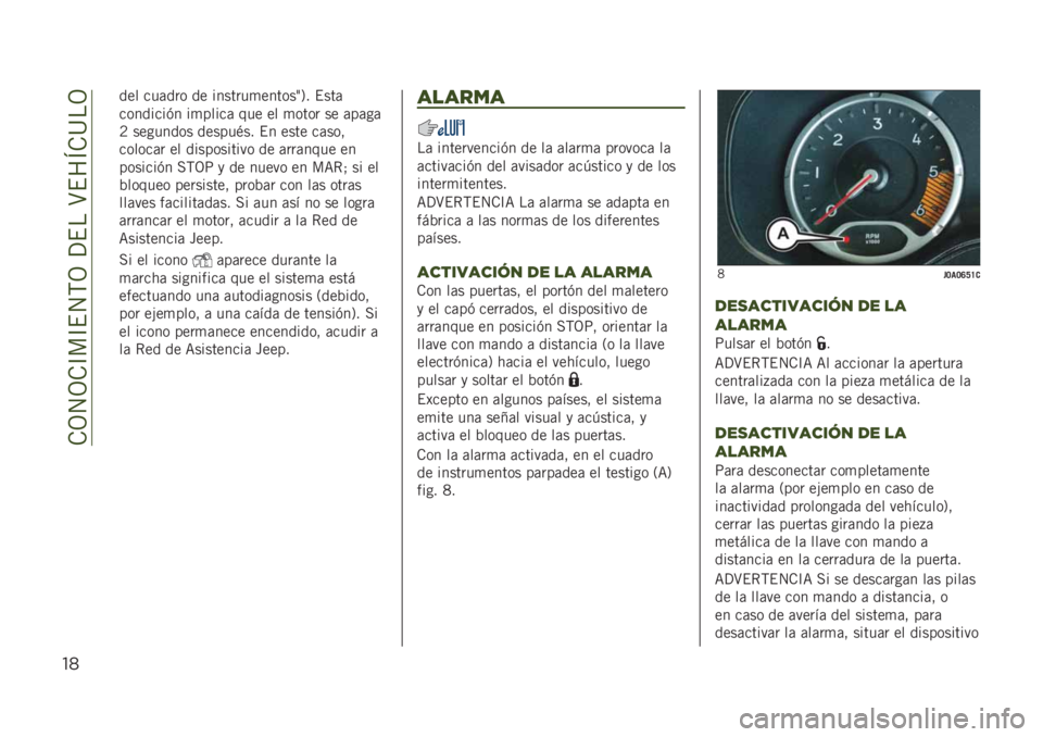 JEEP RENEGADE 2019  Manual de Empleo y Cuidado (in Spanish) ��.�3�4�3�.�C��C�$�4�,�3��?�$���>�$��E�.�@��3
"*
��� ���	��� �� �������
������<�5� �$���	
��������(� ��
�����	 ��� �� �
���� �� �	��	��	
�8
