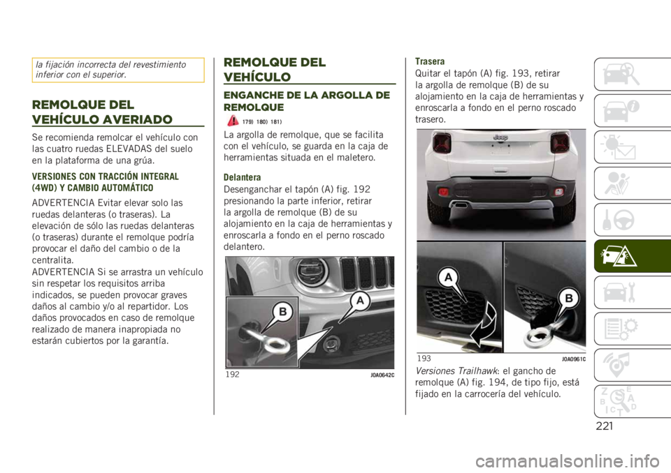JEEP RENEGADE 2019  Manual de Empleo y Cuidado (in Spanish) $$"
�� ���%����� �����
�
���� ��� �
�������	�����
�����
���
 ��� �� ���
��
���
�
&".(!5%" -"!
3"40#%!( ’3"&*’-(
�� ����