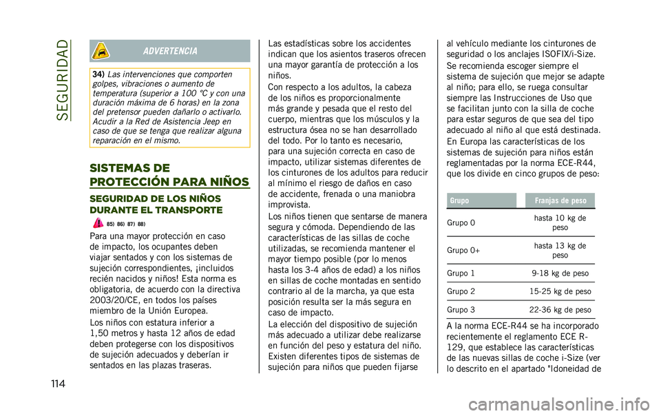 JEEP RENEGADE 2020  Manual de Empleo y Cuidado (in Spanish) ���$�-�@�*�C�?�=�?
��� �����
������
�?�F�1 �*�� �����
��������� ��� ���	�
��
���
����
���  ���!�
������� � ���	���� ��
���	�
��
����