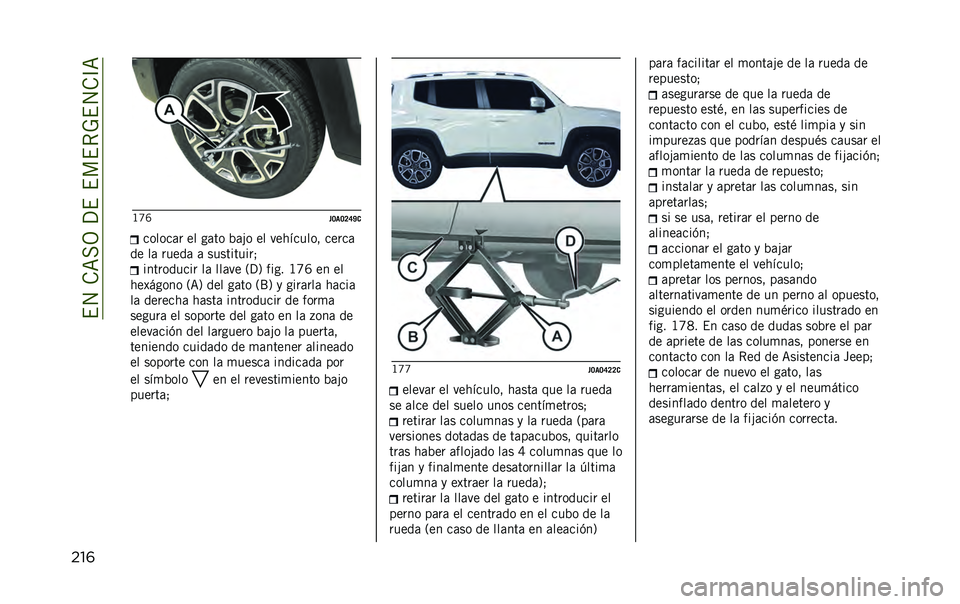 JEEP RENEGADE 2020  Manual de Empleo y Cuidado (in Spanish) ��$�4��.�=��3��?�$��$��$�*�-�$�4�.�C�=
���	 �B�U�V
��=��=�>�F�O�
������	� �� ��	�� �%�	�#� �� ��������� �����	
�� ��	 �����	 �	 ����������& ����