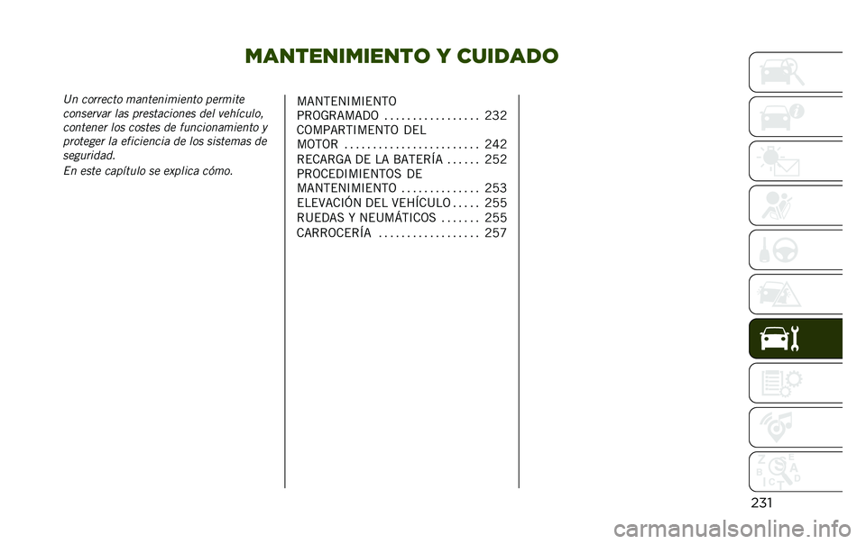 JEEP RENEGADE 2020  Manual de Empleo y Cuidado (in Spanish) �������������	 � �������	
����9� ���
�
���� �	�������	����� �
��
�	���
������
���
 ��� �
�
���������� ��� ��������� 
����