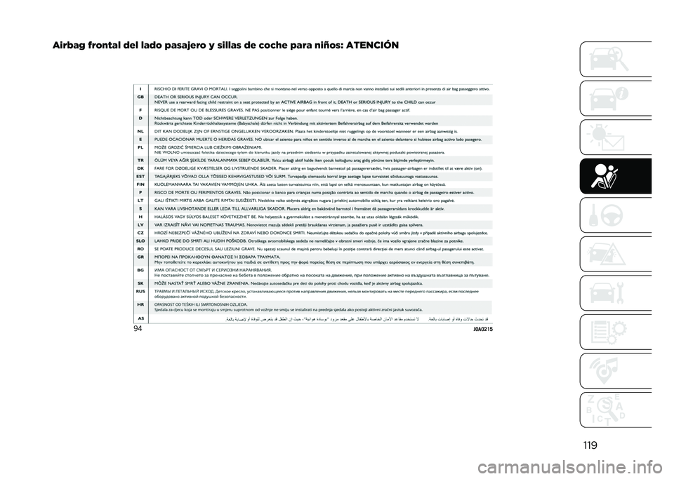 JEEP RENEGADE 2021  Manual de Empleo y Cuidado (in Spanish) ���
��)�&�;��6 �E�&�4�+�%��8 �5�#�8 �8��5�4 �0��/��?�#�&�4 �1 �/�)�8�8��/ �5�# �(�4�(�F�# �0��&� �+�)�D�4�/�G ��������
�6�Q
��>��>�?�H�J   
