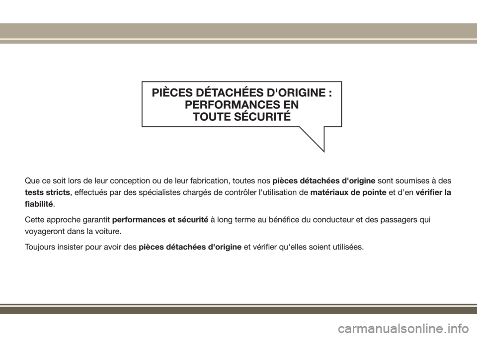 JEEP RENEGADE 2018 Notice dentretien (in French) JEEP RENEGADE 2018 Notice dentretien (in French)