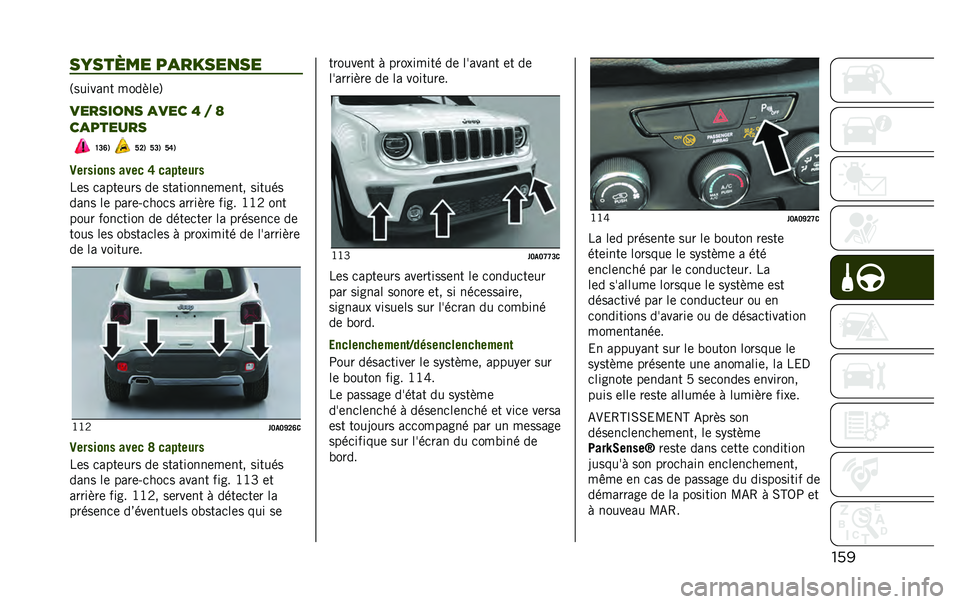 JEEP RENEGADE 2020  Notice dentretien (in French) ���������� ��
�����
��
�3������� ������	�6
�������
� �
��� �H � �I
��
������
�H�B�E�+ �J�A�+ �J�B�+ �J�F�+
�3������� ���� �F ����	����
