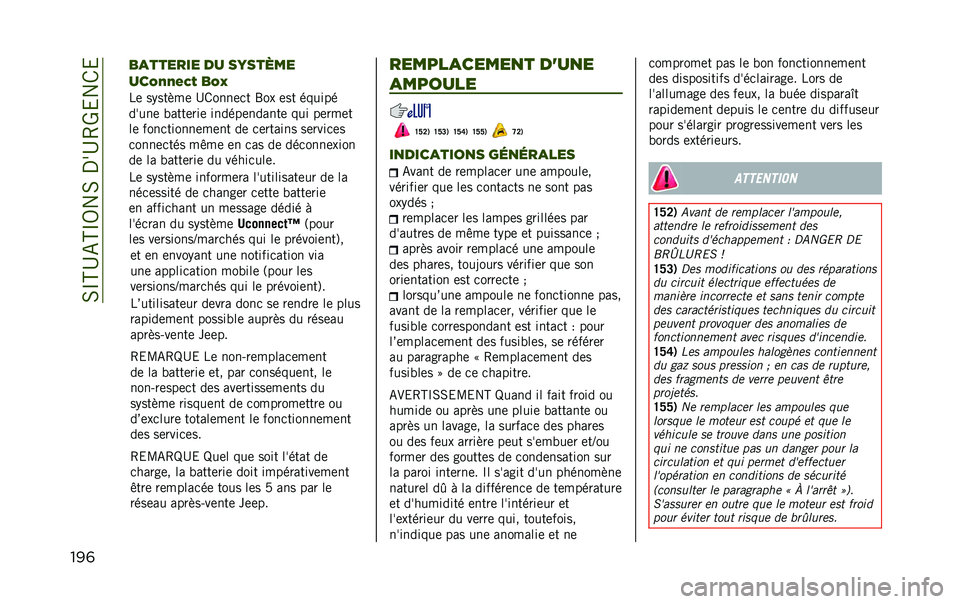 JEEP RENEGADE 2020  Notice dentretien (in French) ��0�O�H�D�-�H�O�5��0��,��D�4�T�&��/�&
���	 �	� �	� �	����%��� ���	 �������
����� ���
���	 ������
����� ������	 �3���� ��	�
��	�������N���