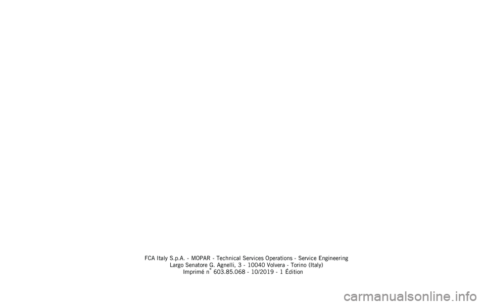 JEEP RENEGADE 2020  Notice dentretien (in French) �V�/�- �O����% �0����-� �# �B�5�>�-�4 �# �H�	�
����
�� �0�	����
�	� �5��	������� �# �0�	����
�	 �&�����	�	����
����� �0�	������	 �T� �-���	���� �W �