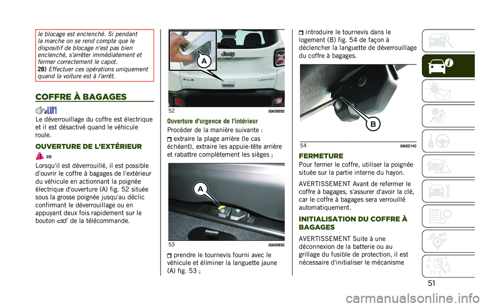 JEEP RENEGADE 2020  Notice dentretien (in French) ���� �"����
�,� ��� ��������(� � �7� �����
��
��
 ��
���(� �� �� ���� ������ �	�
� ��
���������� �� �"����
�,� ����� ��
� �"���
