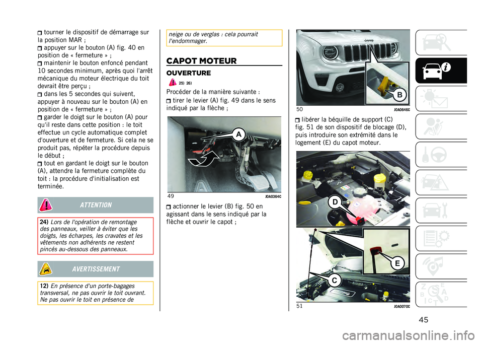 JEEP RENEGADE 2021  Notice dentretien (in French) ��������	� ��	 ���������� ��	 ���������	 ���
�� �������� �B�-�4 �$ �����%�	� ��� ��	 ������ �3�-�6 ���� �Z�; �	�
�������� ��	 �? �