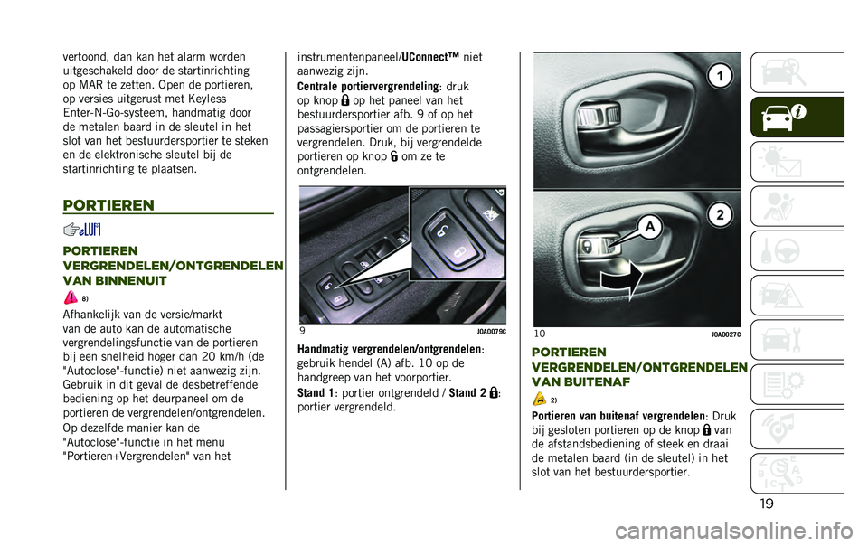 JEEP RENEGADE 2020  Instructieboek (in Dutch) �����
�	����� ��� ��� ���	 ����
� ���
���
���	���������� ����
 �� ��	��
�	���
����	���
�� �9�7�, �	� ���	�	��� �-��� �� ���
�	���
