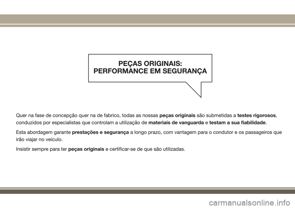 JEEP RENEGADE 2018  Manual de Uso e Manutenção (in Portuguese) 