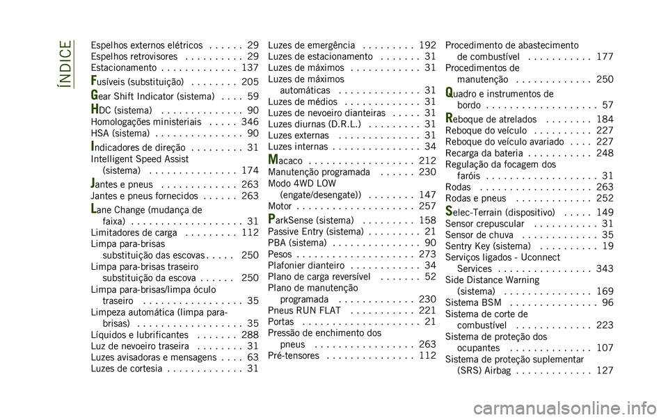 JEEP RENEGADE 2020  Manual de Uso e Manutenção (in Portuguese) ��O�2�3�L�8�, �,�
������
 ��1����	��
 ���������
 � � � � � � �B�@
�,�
������
 ��������
����
 � � � � � � � � � � �B�@
�,�
������	����	�� � 