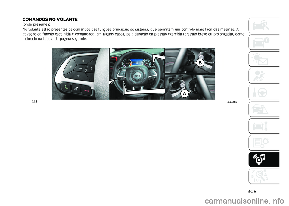 JEEP RENEGADE 2021  Manual de Uso e Manutenção (in Portuguese) ���
����	���� �� ����	��
�
�=��	�� ����
��	���
�?
�2� �����	�� ��
��"� ����
��	���
 ��
 �����	���
 ���
 ���	�!�$��
 ����	������
 �� �
�