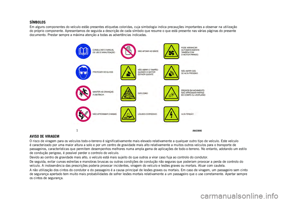 JEEP RENEGADE 2021  Manual de Uso e Manutenção (in Portuguese) 