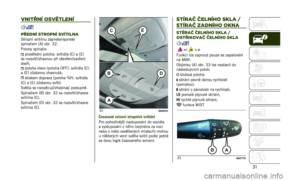 JEEP RENEGADE 2020  Návod k použití a údržbě (in Czech) ��������� ���������
�
���
�� �����
�� ��������
�1��	���� �������� ����������3�����
������"��! �?��B ���	�% �\�+�%
�&����$�3 �