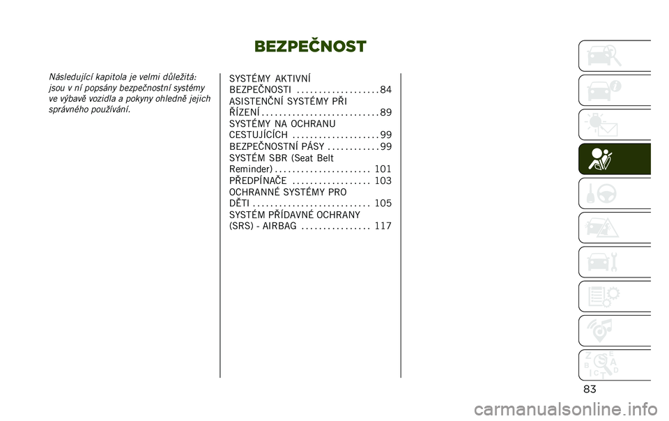 JEEP RENEGADE 2020  Návod k použití a údržbě (in Czech) � ���
������
���0�������!��	� ��� �)�
��� �!� �����) ��$����)�
��M
�!��� � �� � �� ���� ���� ������
�� ����
�+��
�� ������ ����)�