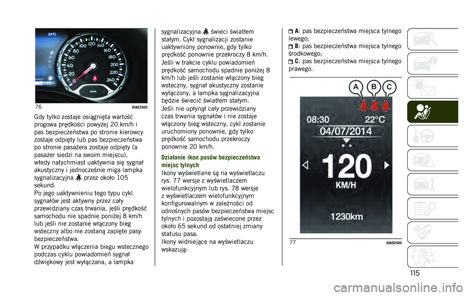 JEEP RENEGADE 2020  Instrukcja obsługi (in Polish) ����Y�X
�"�E��E�G�G�E�5
�8��! ��!��� �
������ ����$�%�
���� �	������0
����%��	� ��������� ���	�!��� �(�) �� �� �
��� ���
�����
��1���	� �