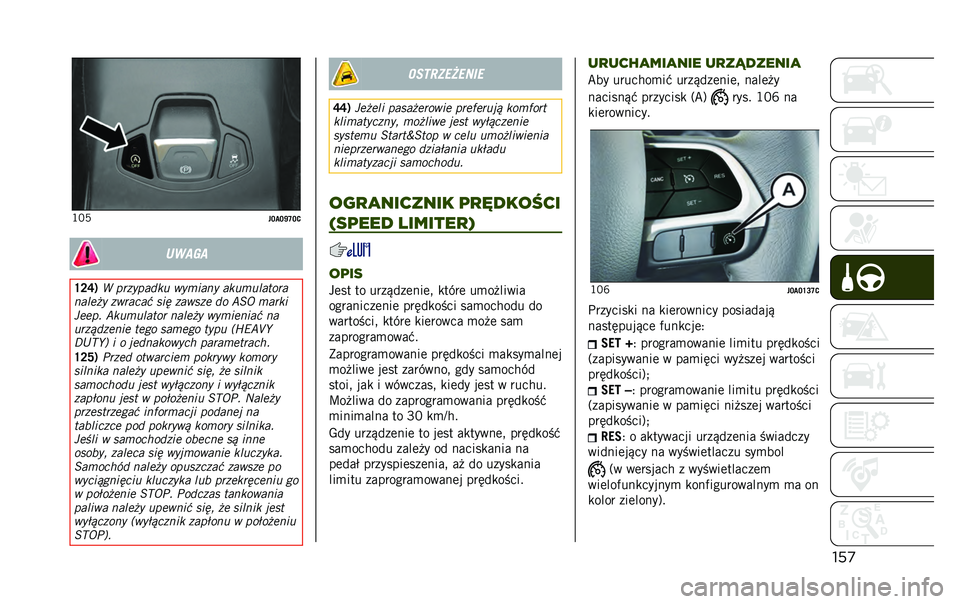 JEEP RENEGADE 2020  Instrukcja obsługi (in Polish) ����*�)�B
�"�E��E�X�Q�E�5�����
�R�F�P�) �4 ���
������ ������� ������
�����
���
�	�+� �
������ ���& �
����
�	 �� �1��2 �����
�3�	�	�� �1����