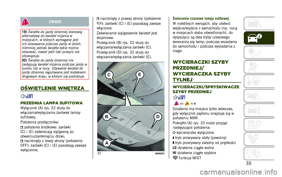 JEEP RENEGADE 2020  Instrukcja obsługi (in Polish) �������
�R�X�) �C����� � �� ���
�� ��
��	���	� ��������
��
��	�������& �� �"�����	�  ������� �
���	�������$ � ���#���� �������