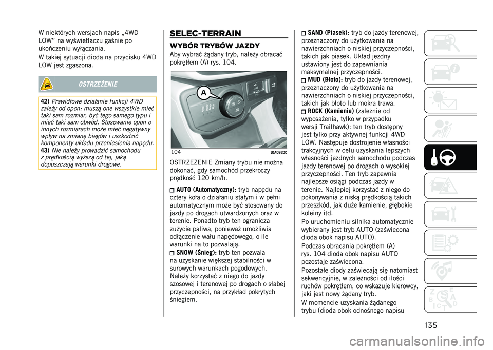 JEEP RENEGADE 2021  Instrukcja obsługi (in Polish) ����( ���	�
������ ��	������ ����� �?�W�(�F
�4�5�(�A �� ������	������ ������	 ��
��
��#���	��� ���$�&�������
�( ���
��	� ��������