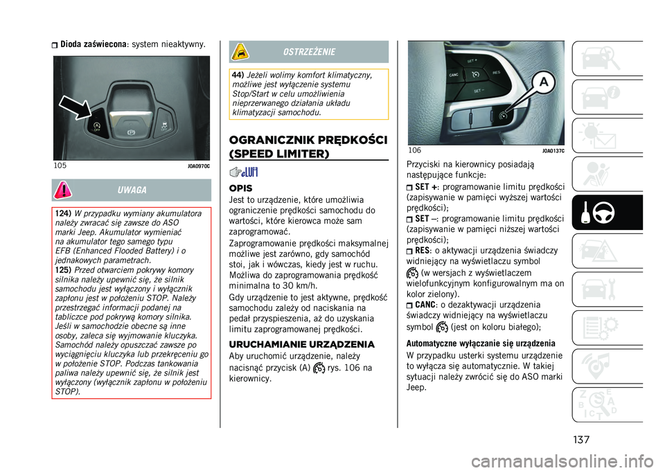 JEEP RENEGADE 2021  Instrukcja obsługi (in Polish) ���
�3��� � ���+�������
�2 �����	�
 ���	��
�������G�>�8
�"�E��E�X�Q�E�5�����
�R�F�P�) �4 �������
�� ���
���� ����
�����	��
�����*� ����