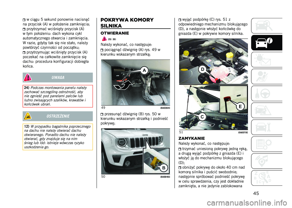 JEEP RENEGADE 2021  Instrukcja obsługi (in Polish) ��� ���&�� �8 ��	�
��� ��������	 �������&�"
�� ��������
 �3�B�6 � ���$�� �	���	 ���
�
������� ���������
��" ��������� ��������
