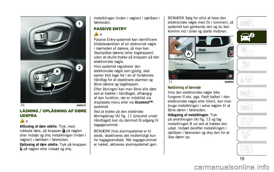 JEEP RENEGADE 2020  Brugs- og vedligeholdelsesvejledning (in Danish) ���<�2
��<��<�<�=�C�-
�����
�� � �������
�� �� ����
������ �=�*
��������� �� �	�#�� ��	���� �) �?���� ���
������� ����� �� ����