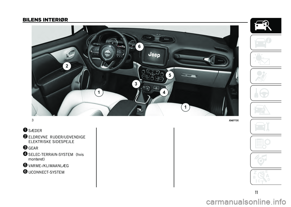 JEEP RENEGADE 2021  Brugs- og vedligeholdelsesvejledning (in Danish) ��
��
���� �
��	���
��
�D
��<��<�C�C�=�-
1 �#�B��%�8
2 �%�@��8�%��+�% �8�;��%�8�>�;���%�+��$��%
�%�@�%�=�?�8�$�#�=�% �#�$��%�#�5�%��@�%
3 ��%�6�8
4 �#�%�@�%�E�&�?�%�8�8�6�$�+�