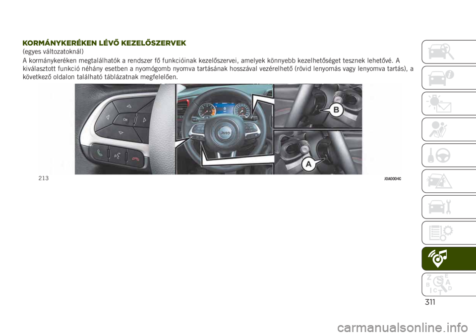 JEEP RENEGADE 2019  Kezelési és karbantartási útmutató (in Hungarian) #!!
�7����� ��������������:
�* ���"�������"���� ������������+� � �"���&����" �)�/ �)������+���� ������/����"���� ������� ��