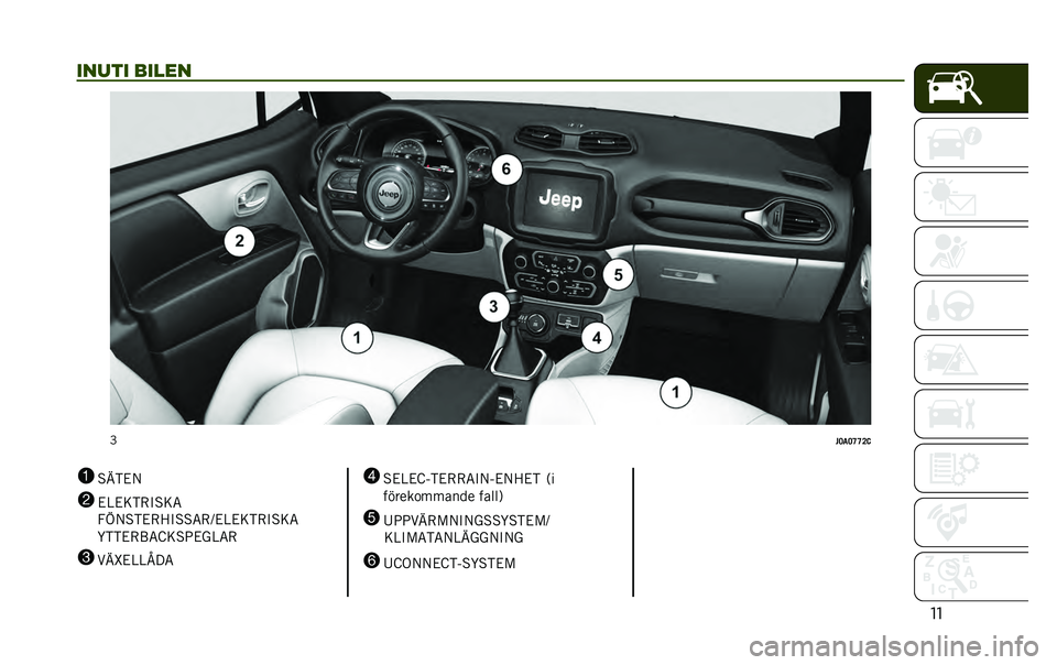 JEEP RENEGADE 2020  Drift- och underhållshandbok (in Swedish) ��
����� �����
�F
�#�=��=�C�C�>�@
1 �%�B�)�&�/
2 �&�@�&�=�)�-�"�%�=�5
�7�D�/�%�)�&�-�>�"�%�%�5�-�?�&�@�&�=�)�-�"�%�=�5
�G�)�)�&�-�;�5�E�=�%�9�&��@�5�-
3 ��B�A�&�@�@�H� �5 4
�%�&�@�&�E�(