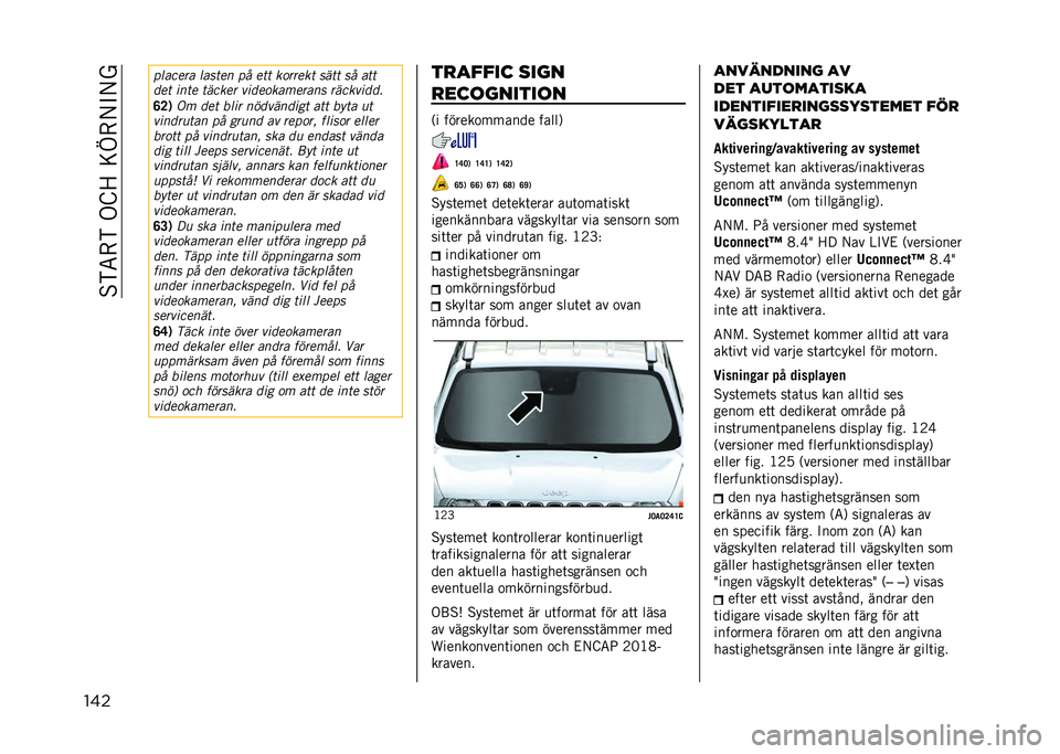 JEEP RENEGADE 2021  Drift- och underhållshandbok (in Swedish) ��%�)�5�-�)��.�E�>��=�D�-�/�"�/�
��� ������� ������ �� ��� ��
����� ���� �� ���
�	�� ���� ������ ���	��
�������� �������	�	�
�B�>�