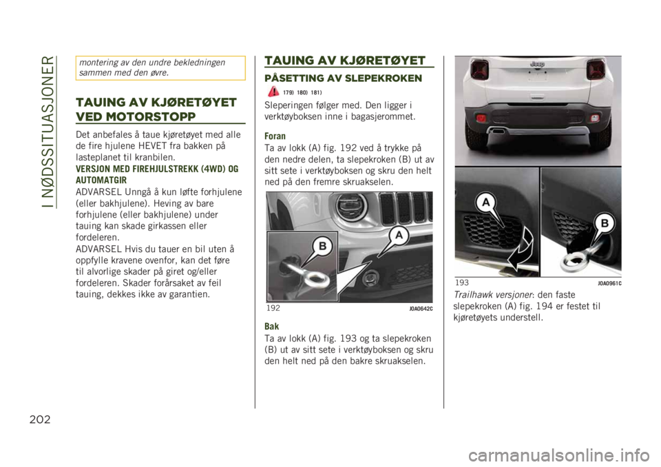 JEEP RENEGADE 2019  Drift- og vedlikeholdshåndbok (in Norwegian) ��"�� �@��5�5�"�>�8�6�5��)� �#�(
$#$
���
����	�
� �� ���
 ��
��� �������
�	�
���

������
 ��� ���
 �����
)#(3/1 #- ,46+*)67*)
-*0 !&)&+%)&55
��
� ����
��