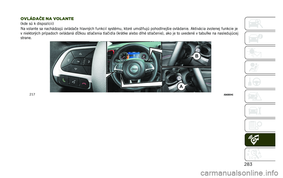 JEEP RENEGADE 2020  Návod na použitie a údržbu (in Slovakian) ���
�������� �� �������
�@��
� ��% � �
����	���
���B
�A� ��	����� �� ���
�!�$�
����% �	���$�
��� �!����� �
�! �"����
�� �����&�#��3 ��