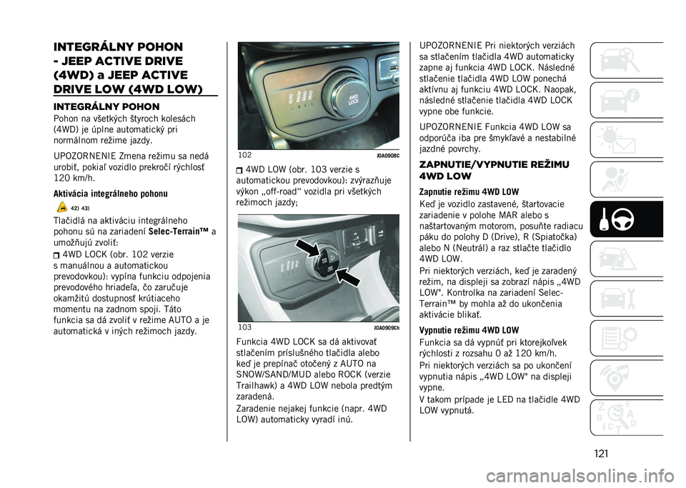 JEEP RENEGADE 2021  Návod na použitie a údržbu (in Slovakian) ���������
����% �	��!��
�F ����	 ������ ��
���
�(�T�J��1 �- ����	 ������
��
��� ���J �(�T�J� ���J�1
������
����% �	��!��
� ����! �!� ���
