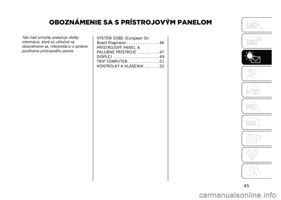 JEEP RENEGADE 2021  Návod na použitie a údržbu (in Slovakian) ����������� �� � �	�
����
������ �	������
���=�*�	� ���� �!�������$ �!����$�	���
 ���
�	��$
���(����*���
� ��	��� ��  ����	���� �