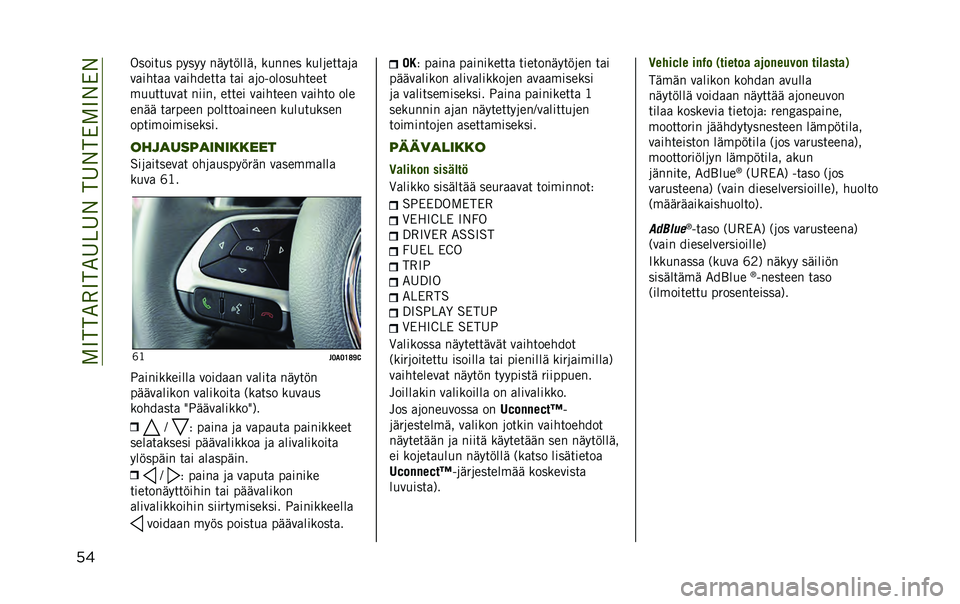 JEEP RENEGADE 2021  Käyttö- ja huolto-ohjekirja (in in Finnish) �������
����
��
�6���
�6�����6��6
�� ����� �,� ��.��.�. �!�:�.� �>���:�# �9�,�!�!�� �9�,��8�� � �/�8�/
�=�/��3� �/�/ �=�/��3�*�� � �/ � �/� �/�8��7�����,�3� �