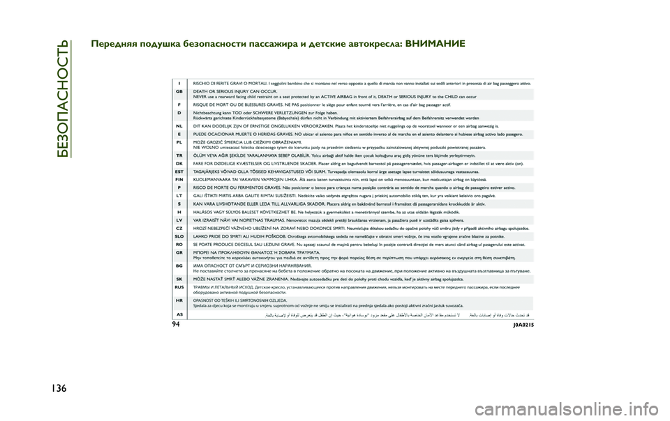 JEEP RENEGADE 2020  Руководство по эксплуатации и техобслуживанию (in Russian) ��l�i�e�k�8�X�h�M�k�h�p�t
��u�%�6��"����/�/ �
���
�@�� � ��0��
������� �
�������"� � ������� ������"�����