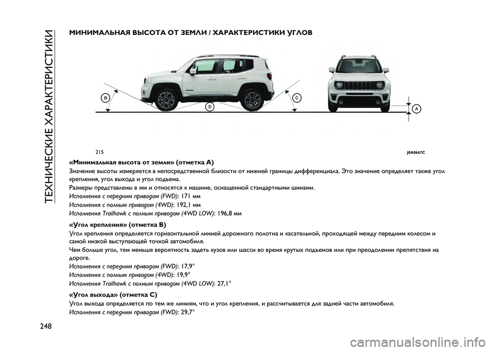 JEEP RENEGADE 2021  Руководство по эксплуатации и техобслуживанию (in Russian) ��N�D�