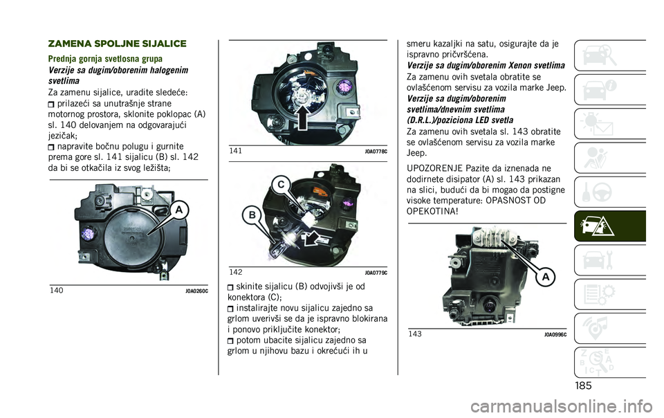 JEEP RENEGADE 2020  Knjižica za upotrebu i održavanje (in Serbian) ��������� ��	����� ��������
�����
� �	 �#���
� �	 �����!���
�	 �#��
��	
�(��0�&��� �� ���/�����4��0���� �)��%��/����
�����%���
�8�	 �
